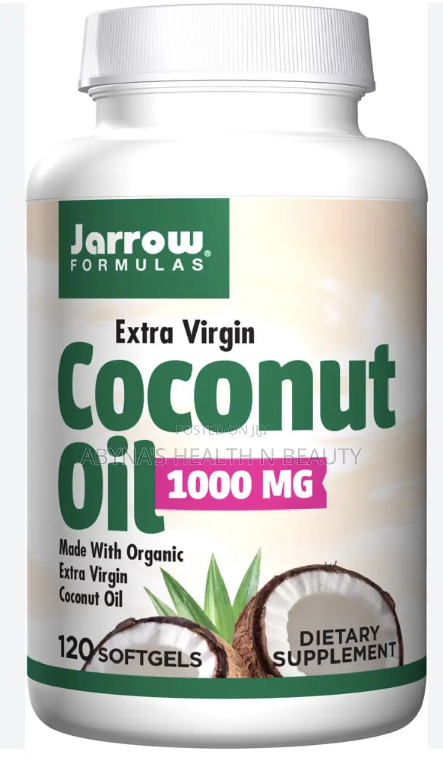 Jarrow Formulas Extra Virgin Coconut Oil 1000mg