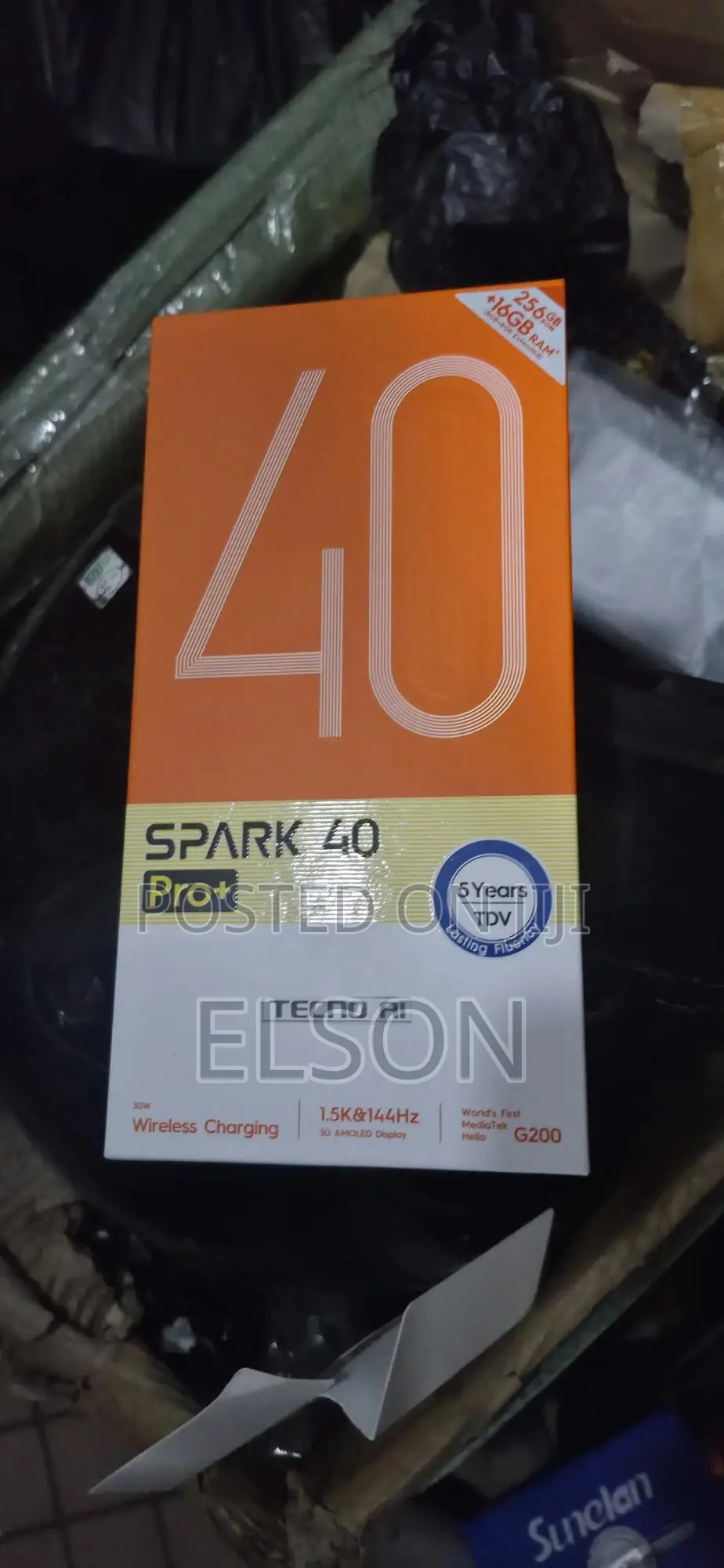 New Tecno Spark 40 Pro+ 256 GB Black