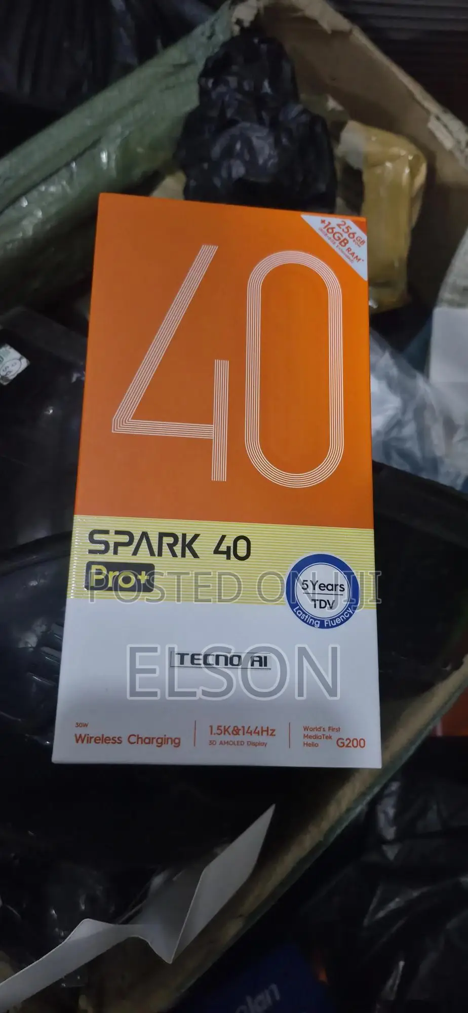 New Tecno Spark 40 Pro+ 256 GB Black