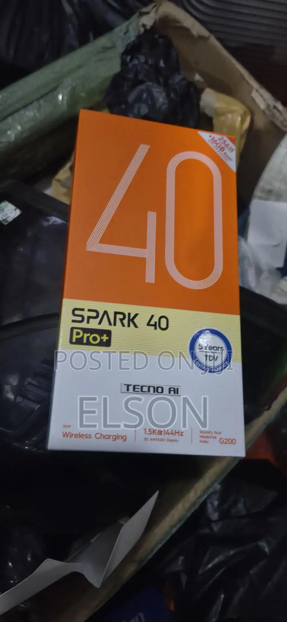 New Tecno Spark 40 Pro+ 256 GB Black