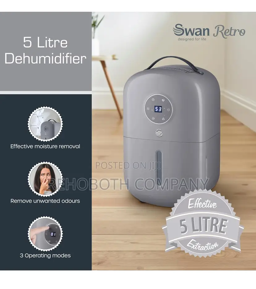 Swan 5l 2-in-1 Dehumidifier Air Purifier