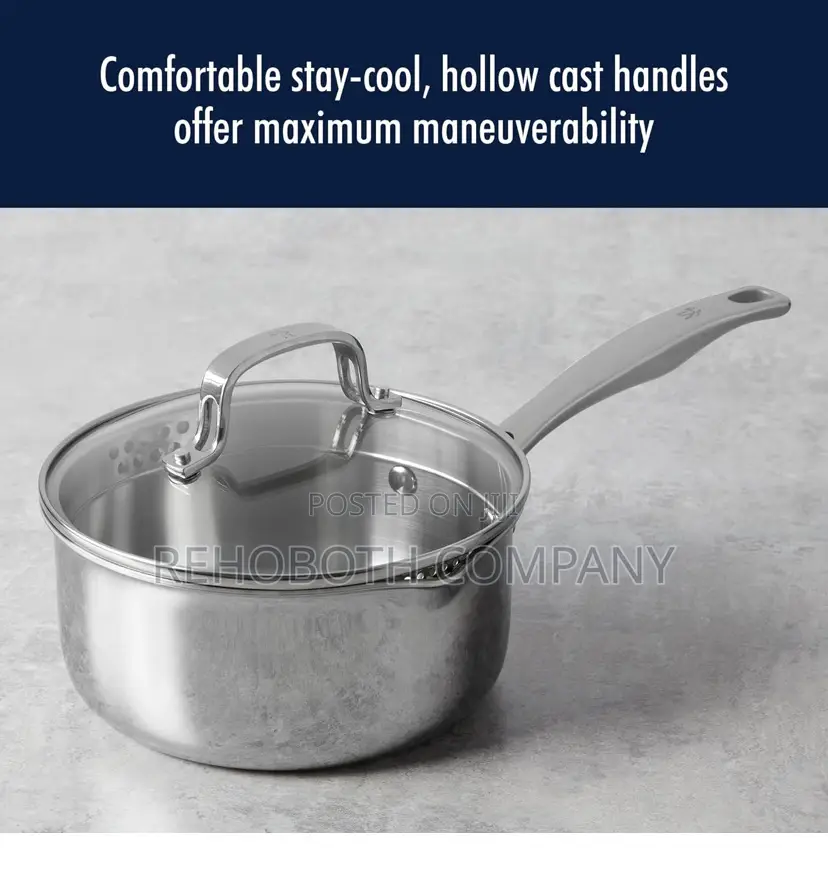 Henckels Clad H3 12-Pc Induction Pot and Pan Set, Stainless Steel.