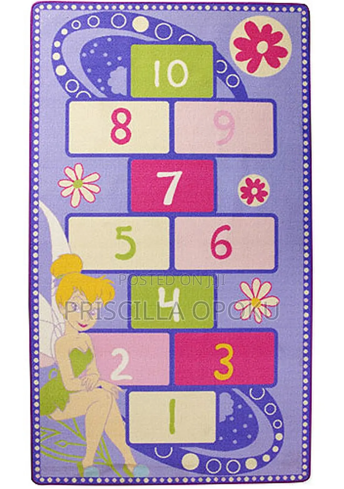 Disney Fairies Tinkerbell Hopscotch Rug Set