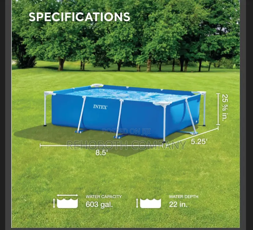 Intex Rectangular Metal Frame Pool