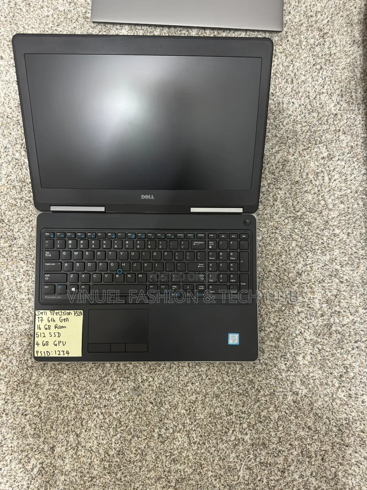Laptop Dell Precision 7520 16GB Intel Core i7 SSD 512GB