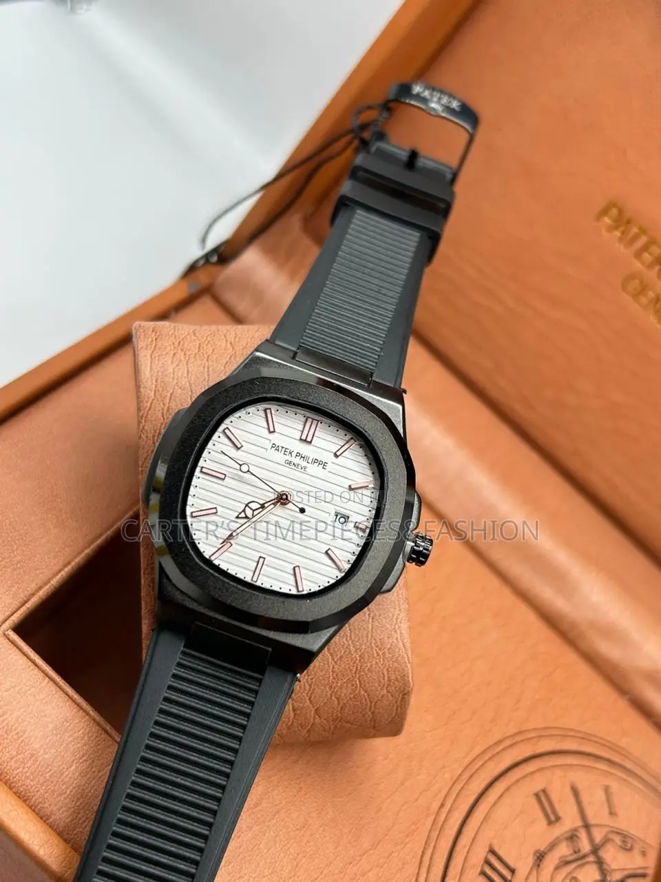 Patek Phillipe Geneve With Rubber Strap Watch
