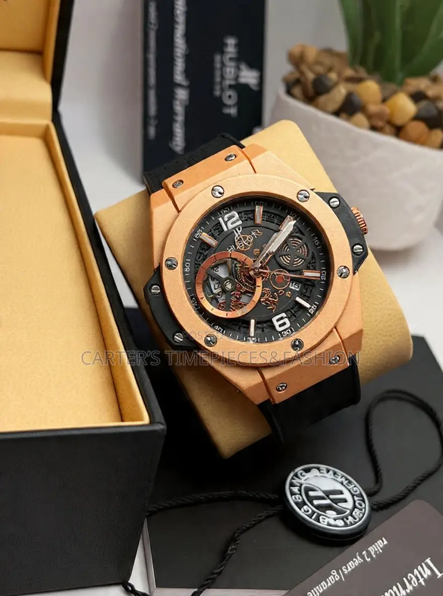 Hublot Geneve Material Leather Watch