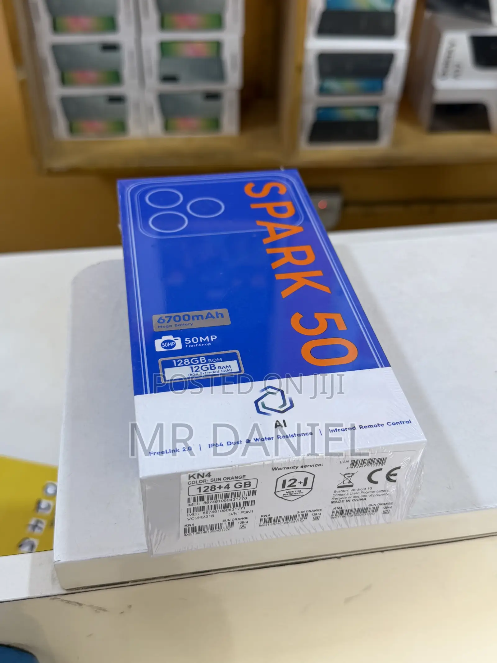 New Tecno Spark 50 128 GB Orange