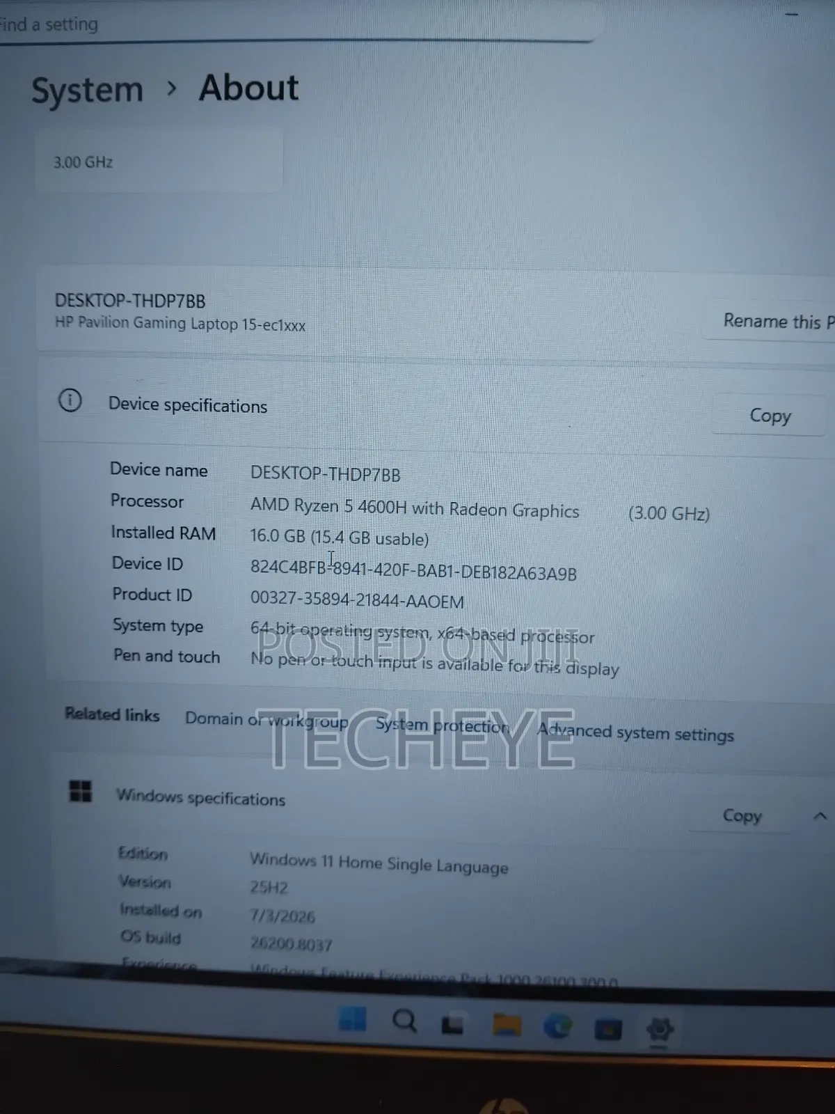 Laptop HP 15 16GB AMD Ryzen 5 SSD 512GB