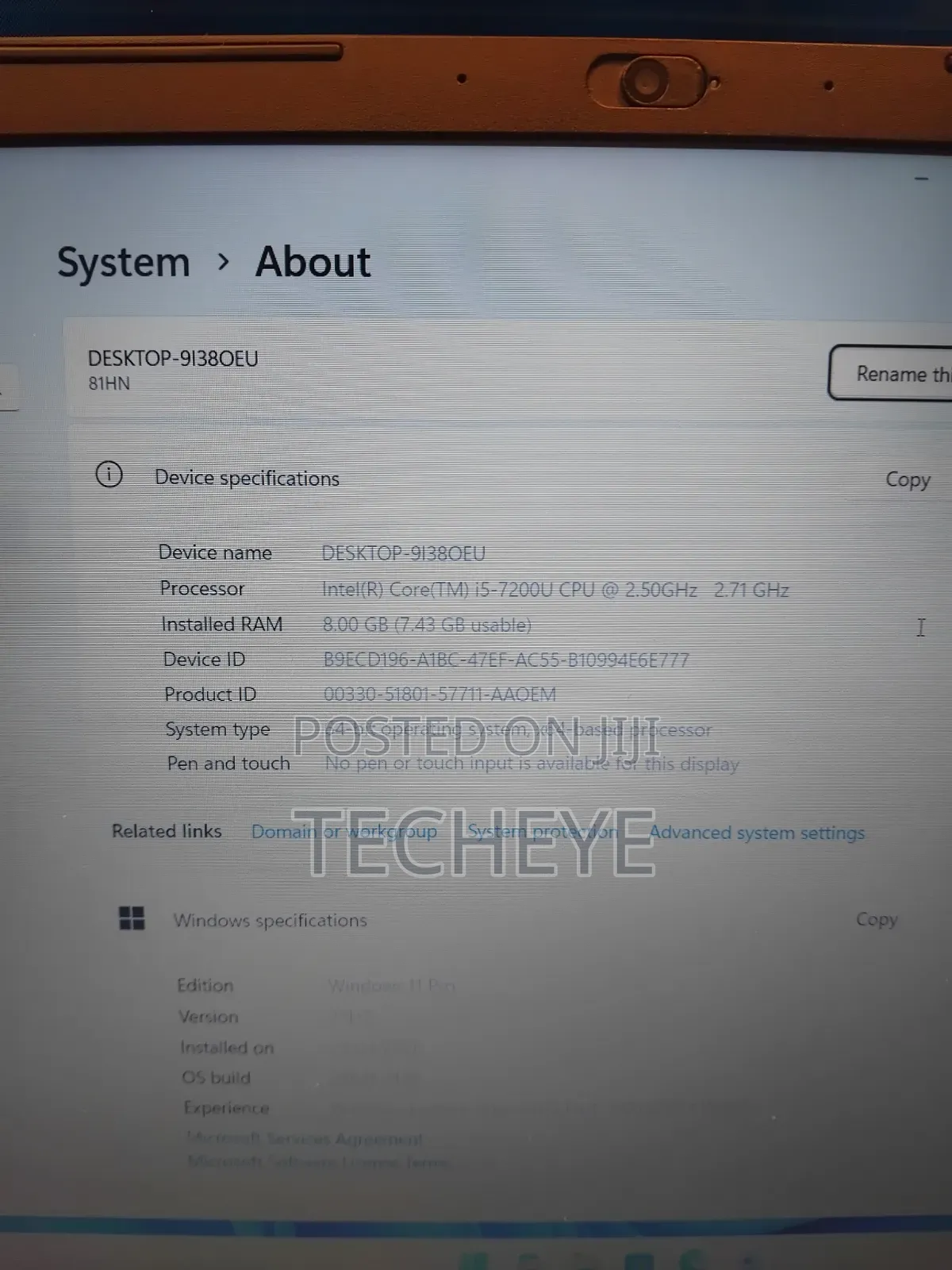 Laptop Lenovo V130-15IKB 8GB Intel Core i5 SSD 128GB