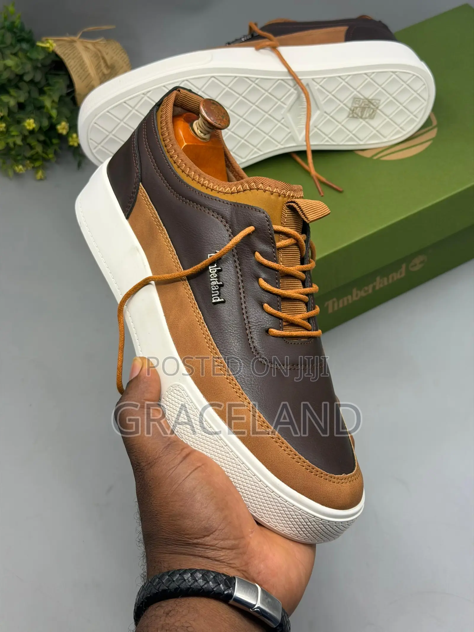 Original Real Pure Leather Timberland Gray Black