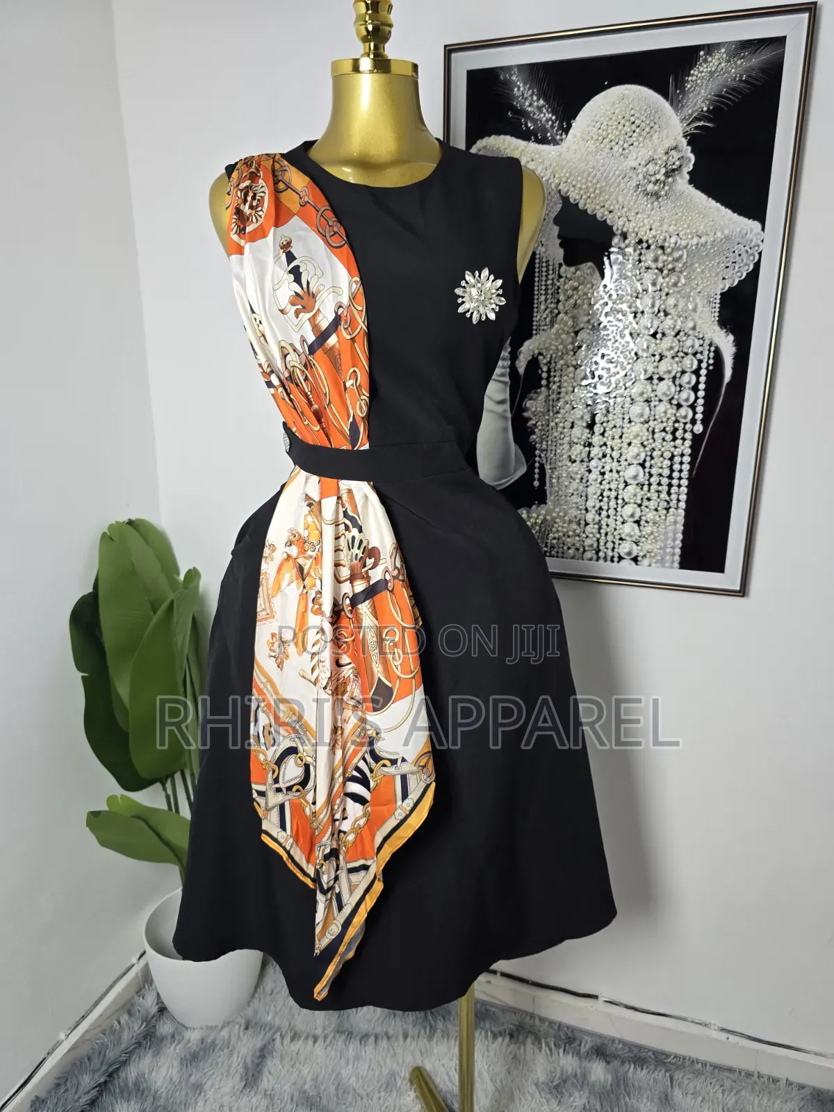 Elevate Your Wardrobe With This Sophisticated Black a Line Dress.