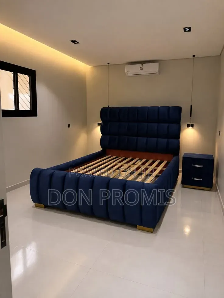 Strong Double Bed Frame With One Side Drawer