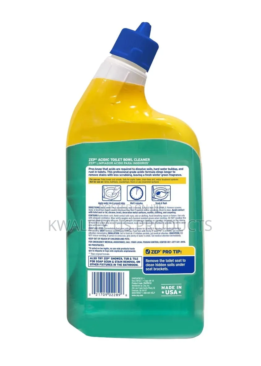 Zep Acidic Toilet Bowl Cleaner - 946ml