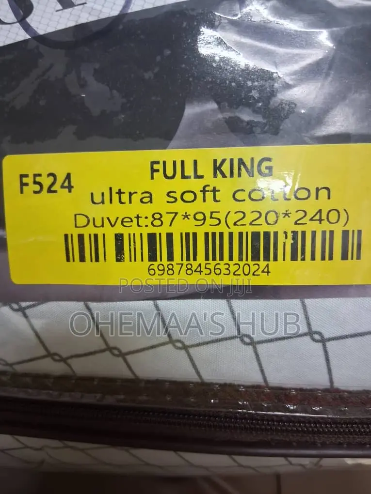 Full King Soft Cotton Duvet – 220 × 240 Cm (51 × 95 Inches)