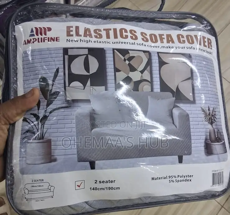 2-Seater High Elastic Sofa Cover