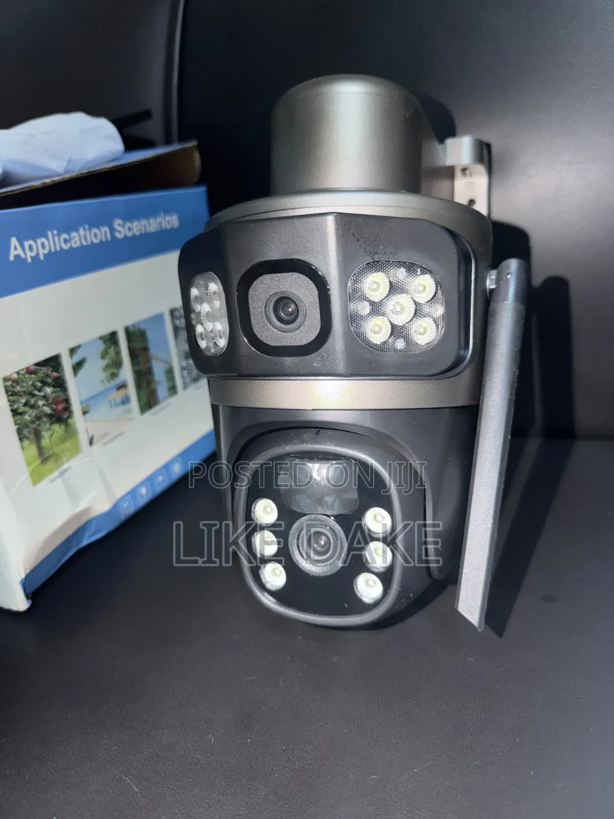 Solar 4g Double Lens 12mp CCTV Security Camera, Eseecloud Waterproof