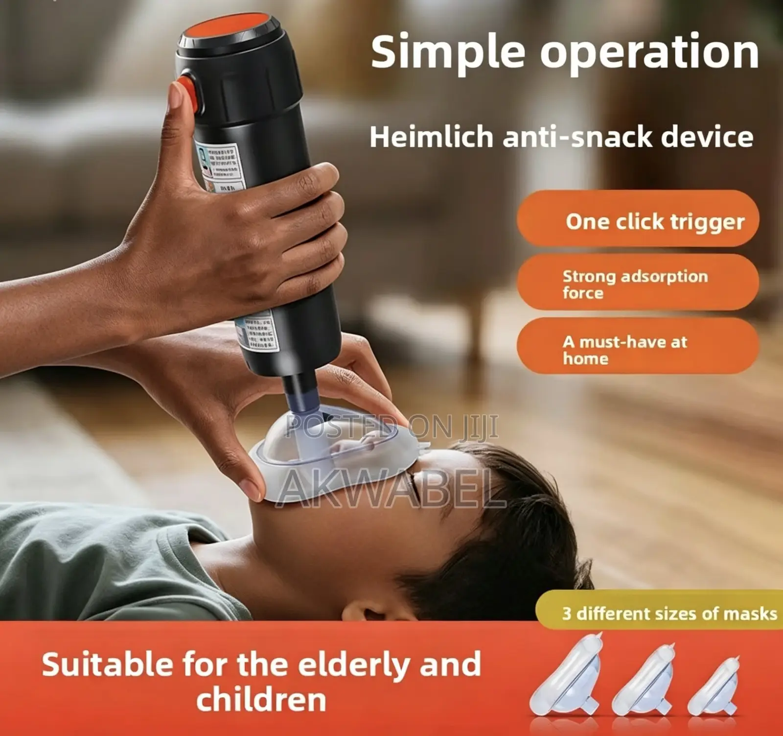 Heimlich Anti-Choking Device First Aid Suction Tool for Kids Adults