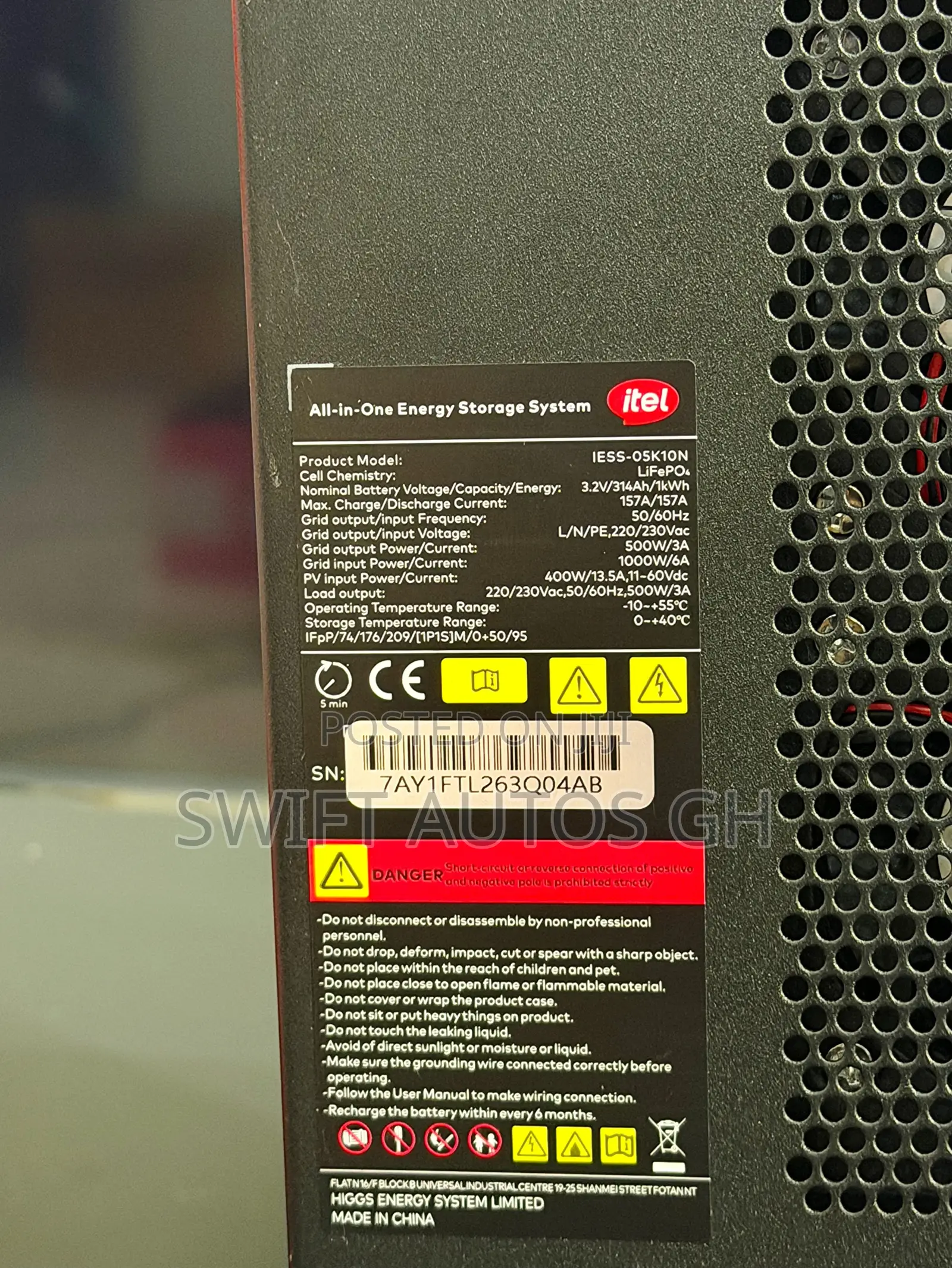 1,000w Power Station Itel Power Tank