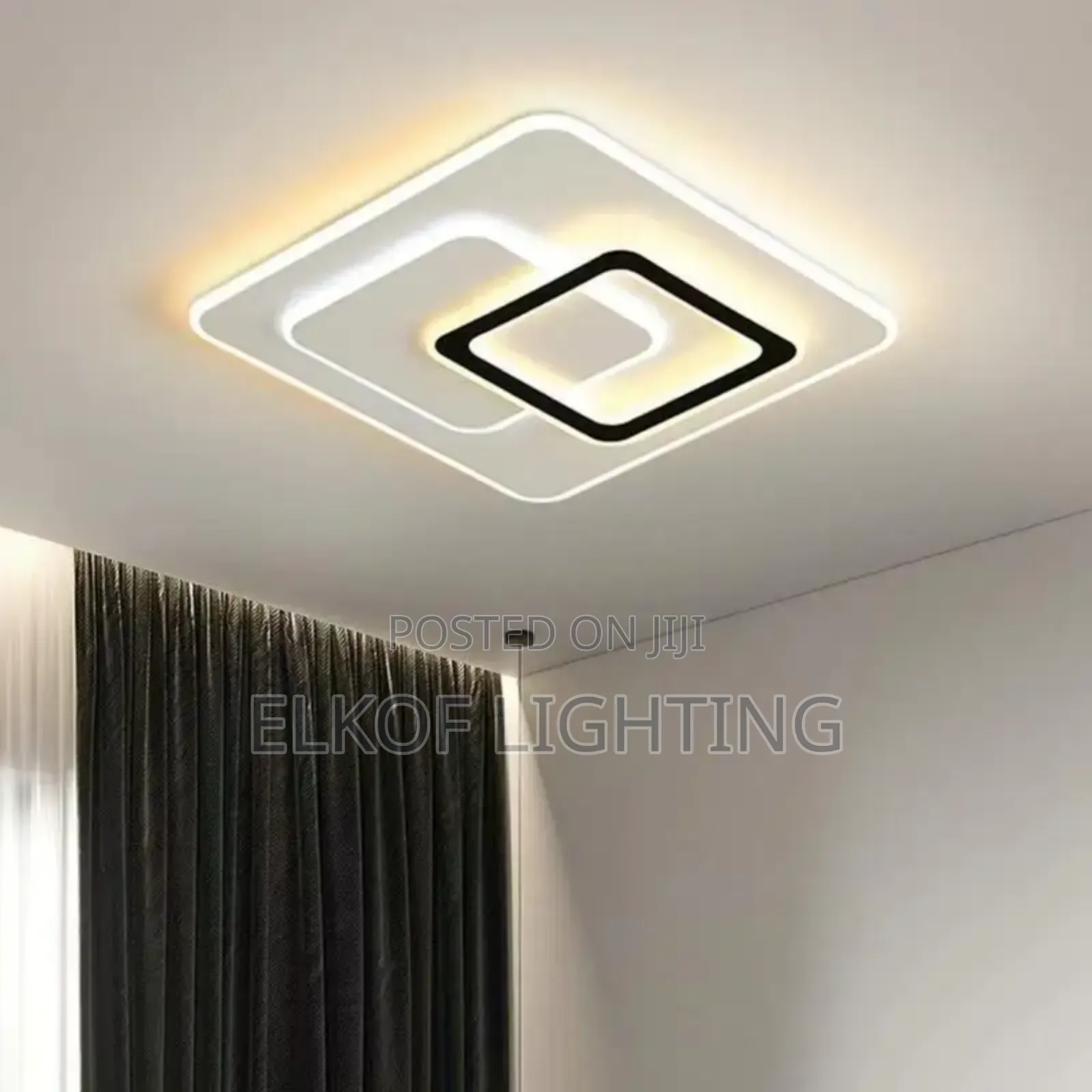 Modern Design Led Dimmable Ceiling Lamp With 3 Colour Temperature