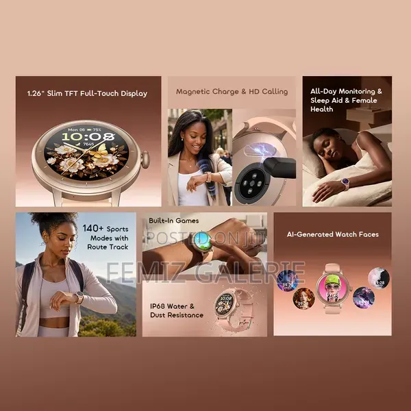 Oraimo Watch Muse 2 Lite 1.26'' Ip68 Chic Versatile Smart Watch