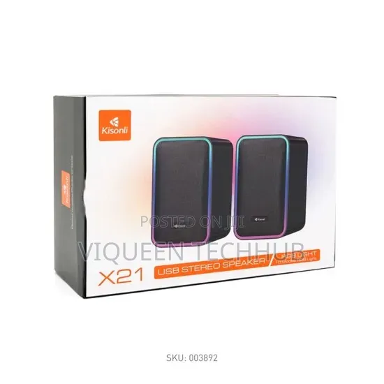 Kinsoli X-21 Usb Speaker +Bluetooth +Rgb Light