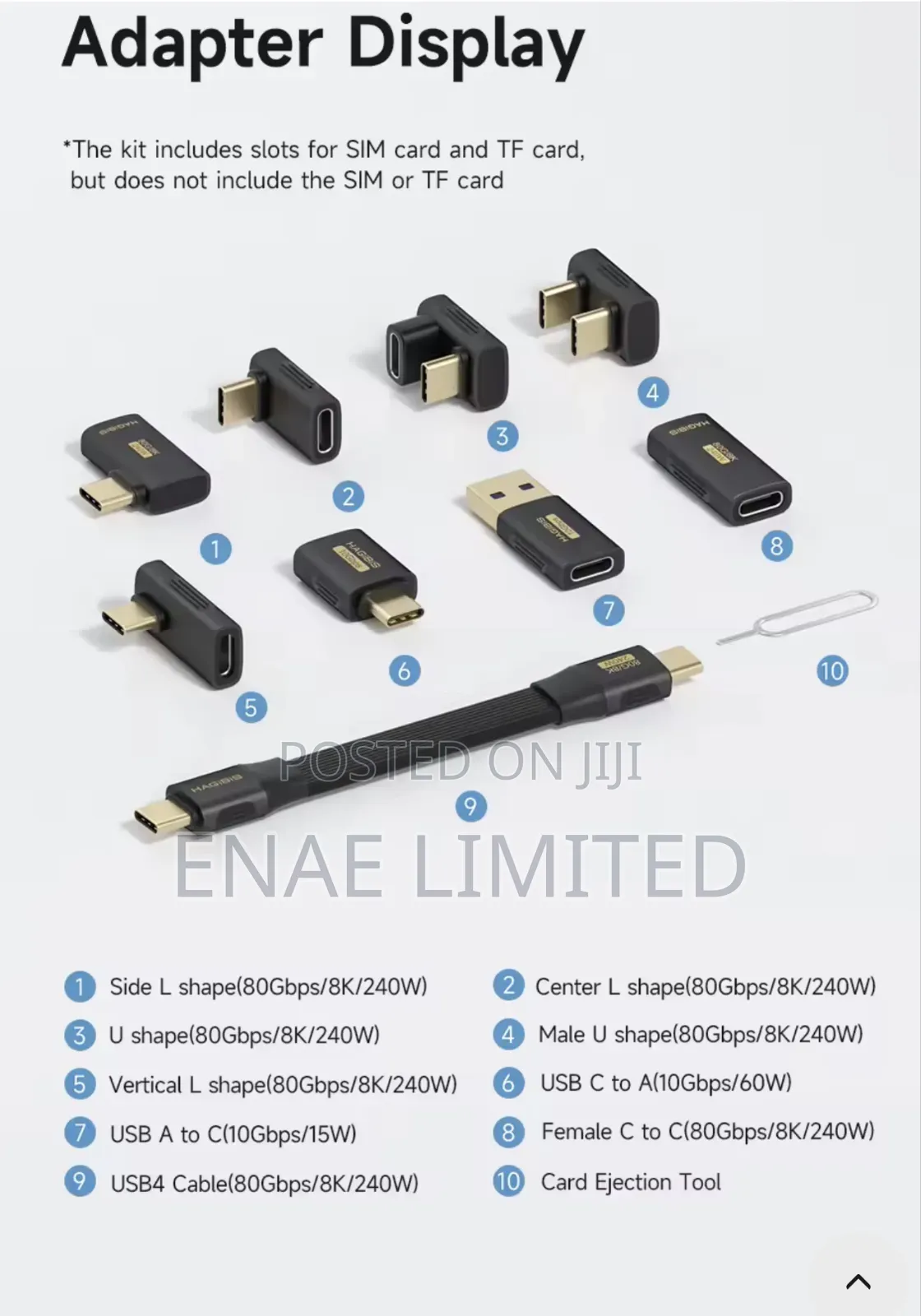 Usb C Power Data Storage Kit (240watts | 80gbps) Laptop Phone