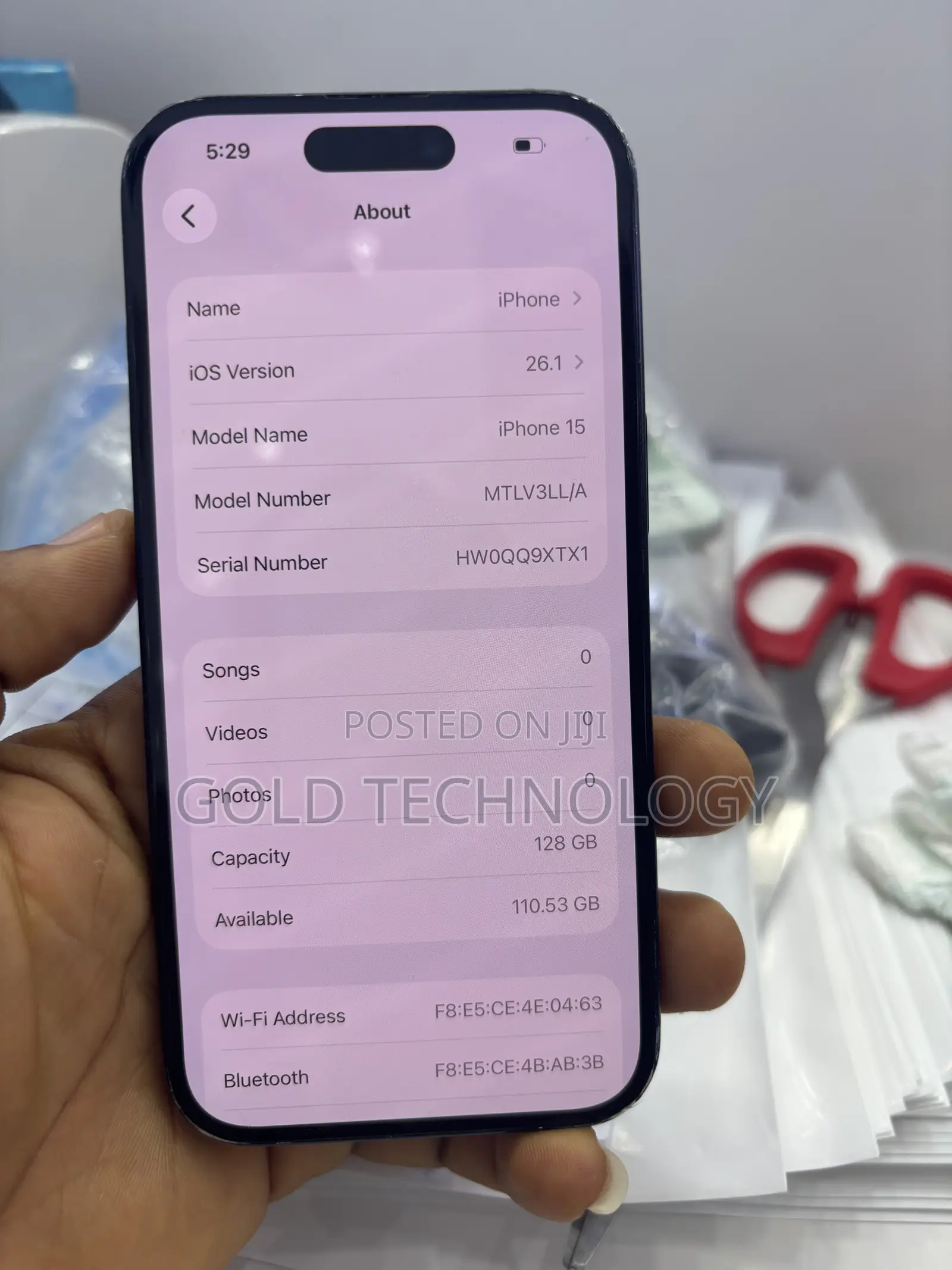 Apple iPhone 15 128 GB Black