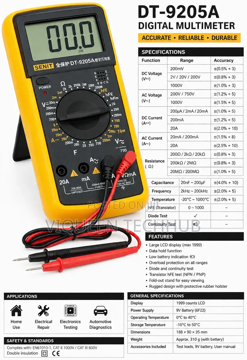 Leo- 9205 Digital Multimeter