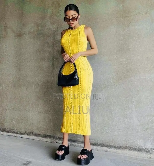 Casual Knitted Sleeveless Dress