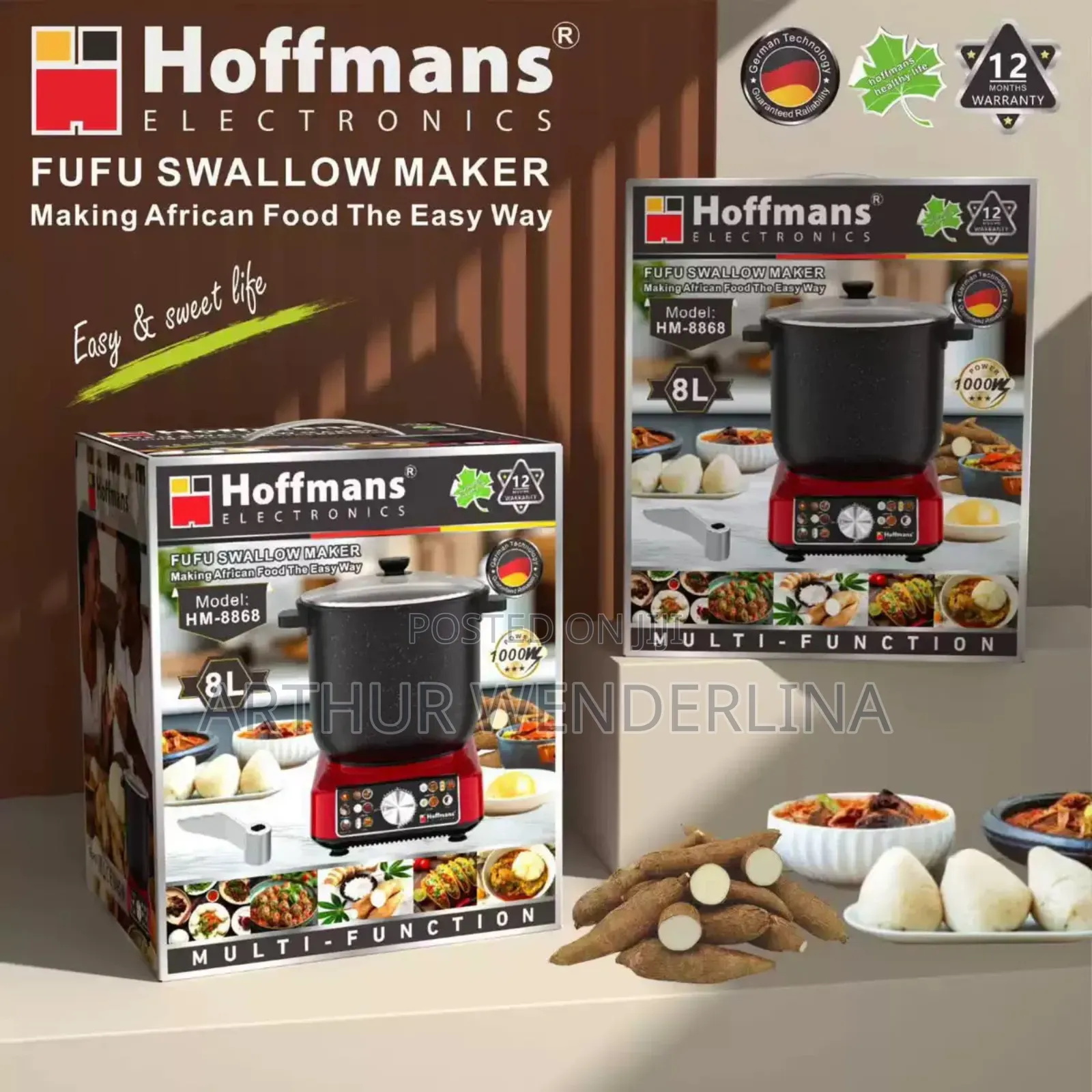 8l Fufu Swallow Maker 1000w