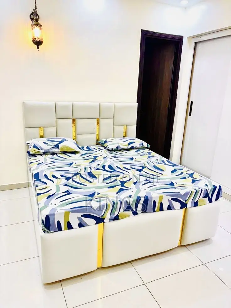 Luxury Fabric Upholstered Bed Frame – Brand New