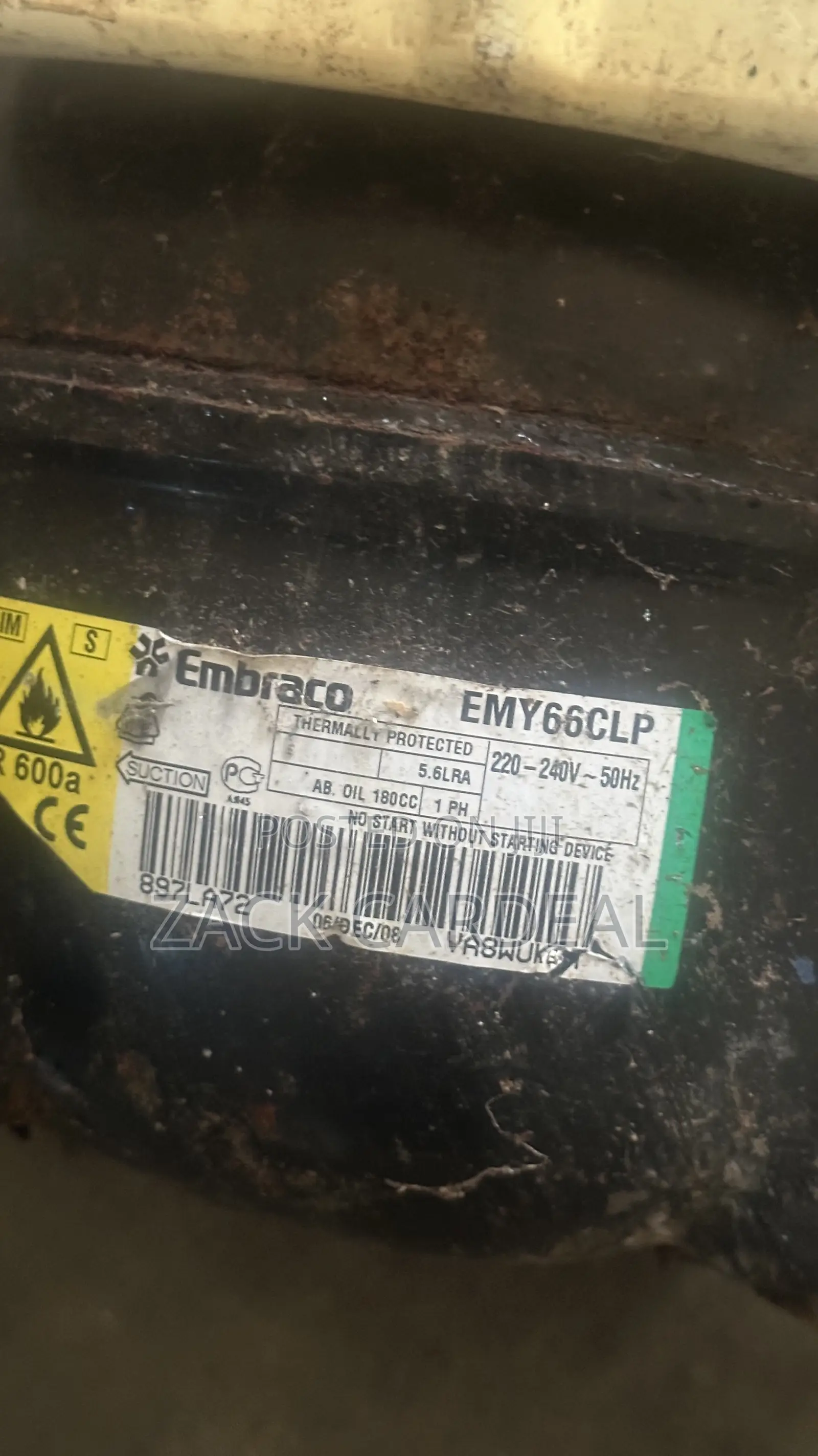Fridge Embraco Refrigerator Compressor Motor Emy66clp - Replacement