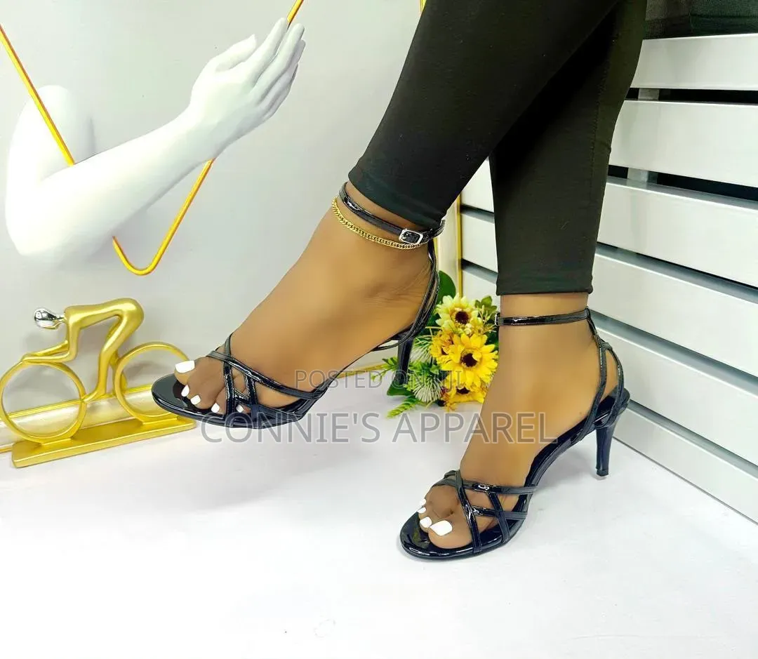 Strappy High Heeled Sandals for Women