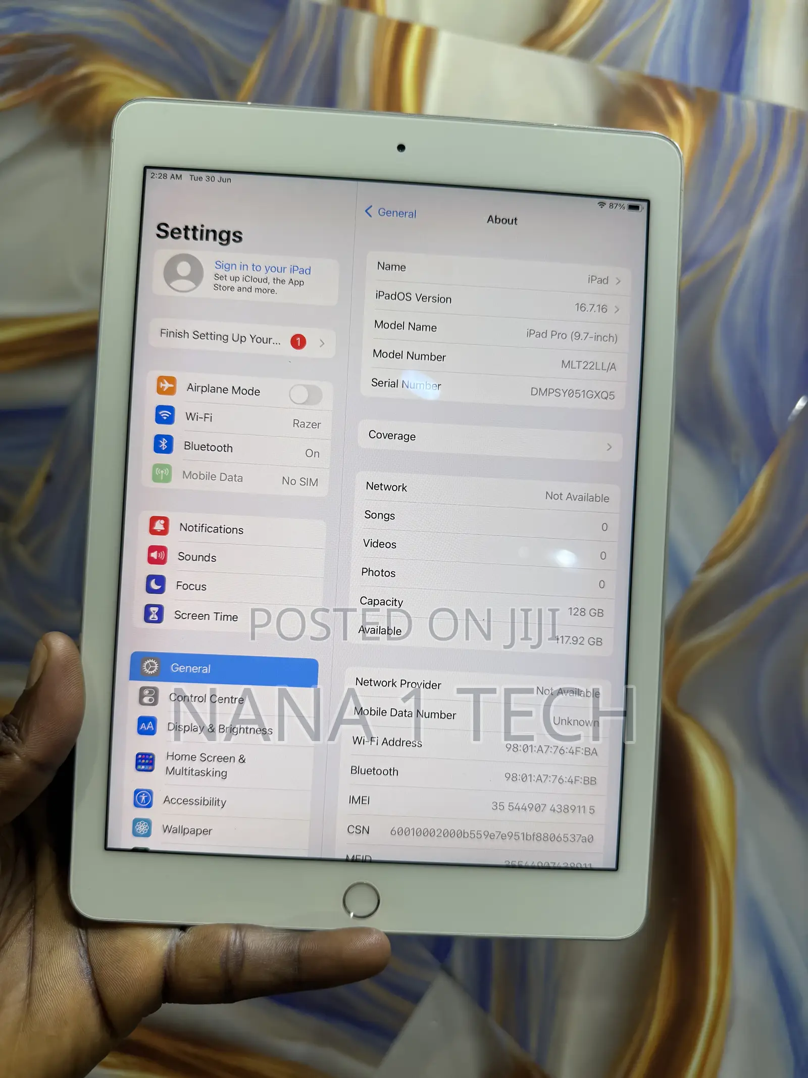 Apple iPad 9.7 128 GB