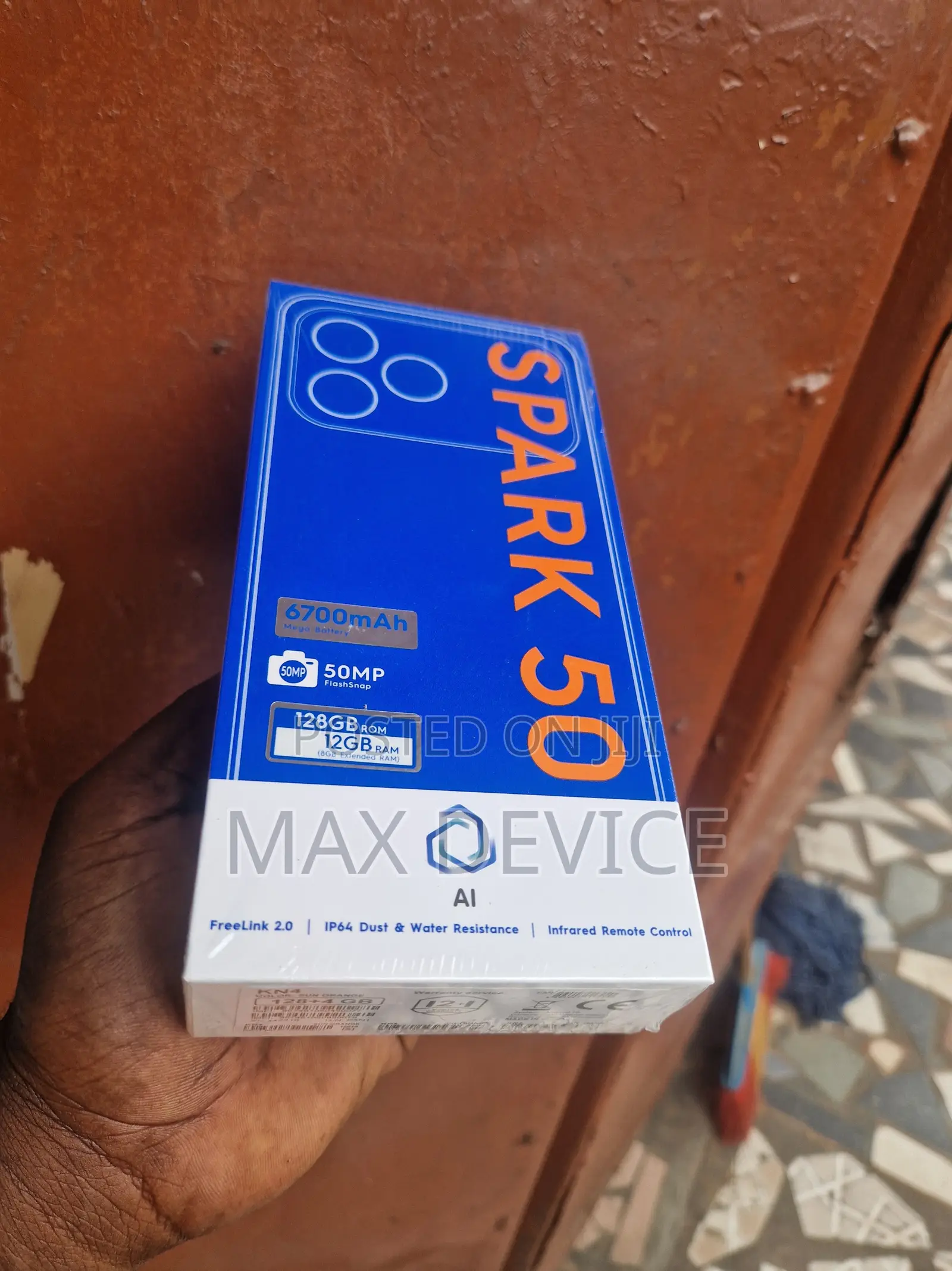 New Tecno Spark 50 128 GB Black