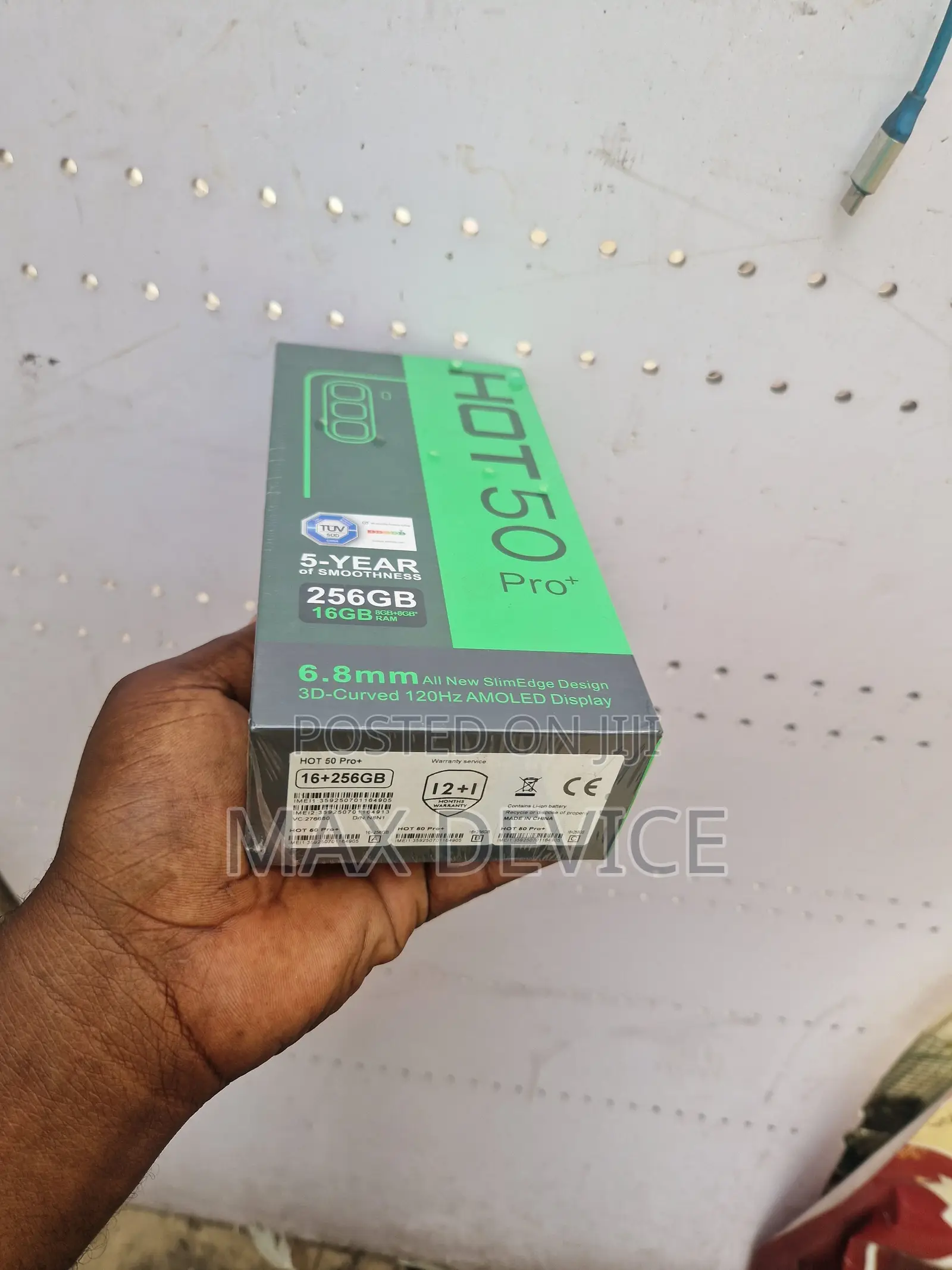 New Infinix Hot 50 Pro+ 4G 256 GB Black