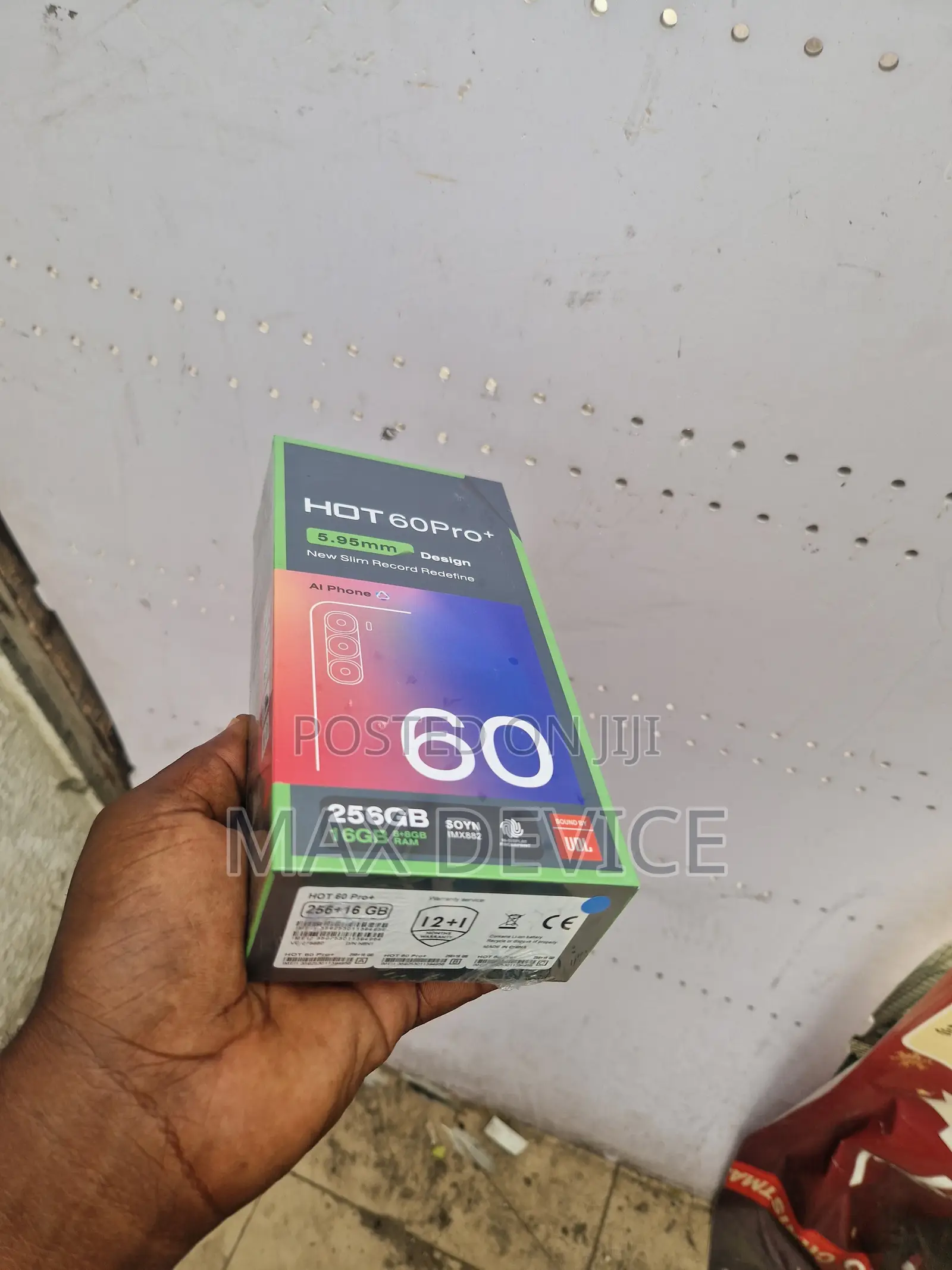 New Infinix Hot 60 Pro+ 256 GB Black