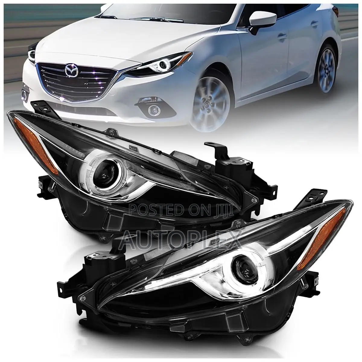 Headlights for Mazda 3 2014- 2017 Pair