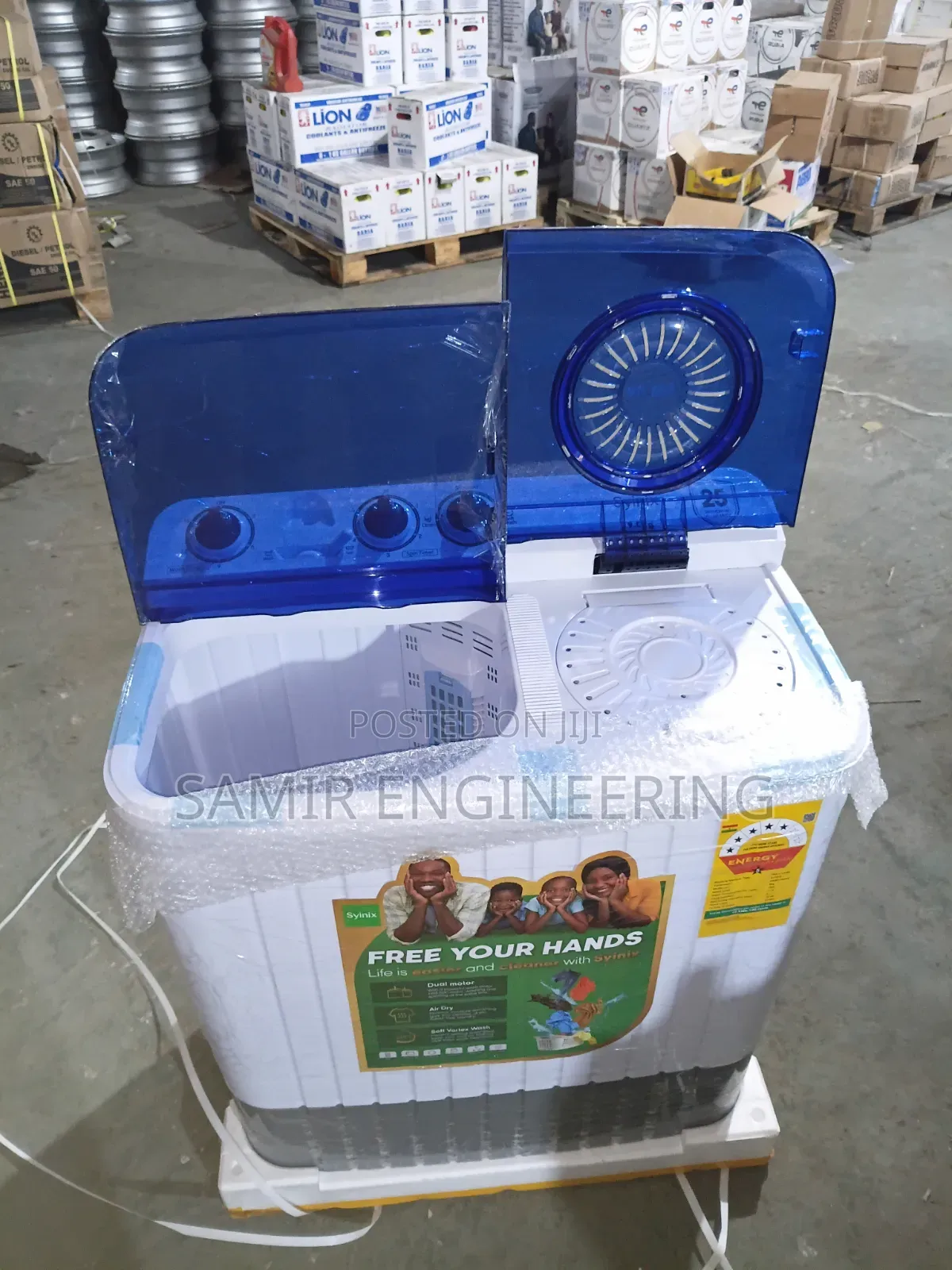 Effortless Laundry for Big Households: Syinix 9kg Power Wash Spin