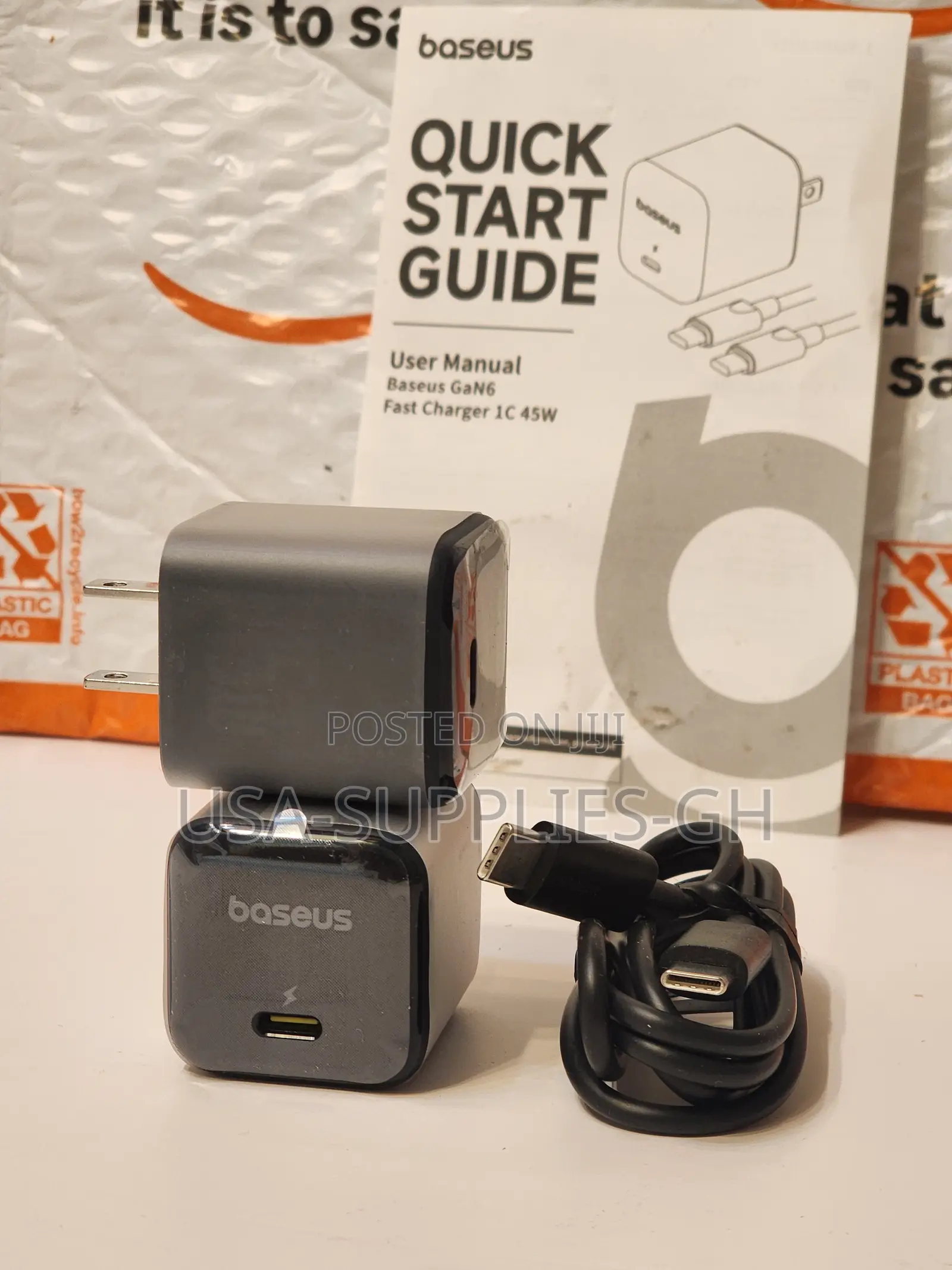 Baseus 45w USB C Phone Charger Block From Usa