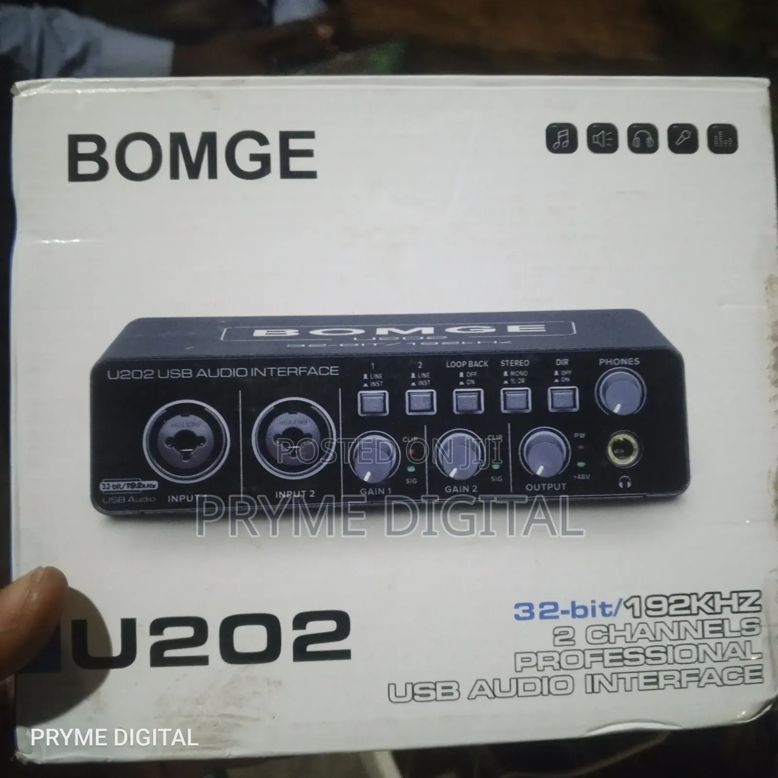 Akgp120 Mic Plus Bomge U202 Sound Card