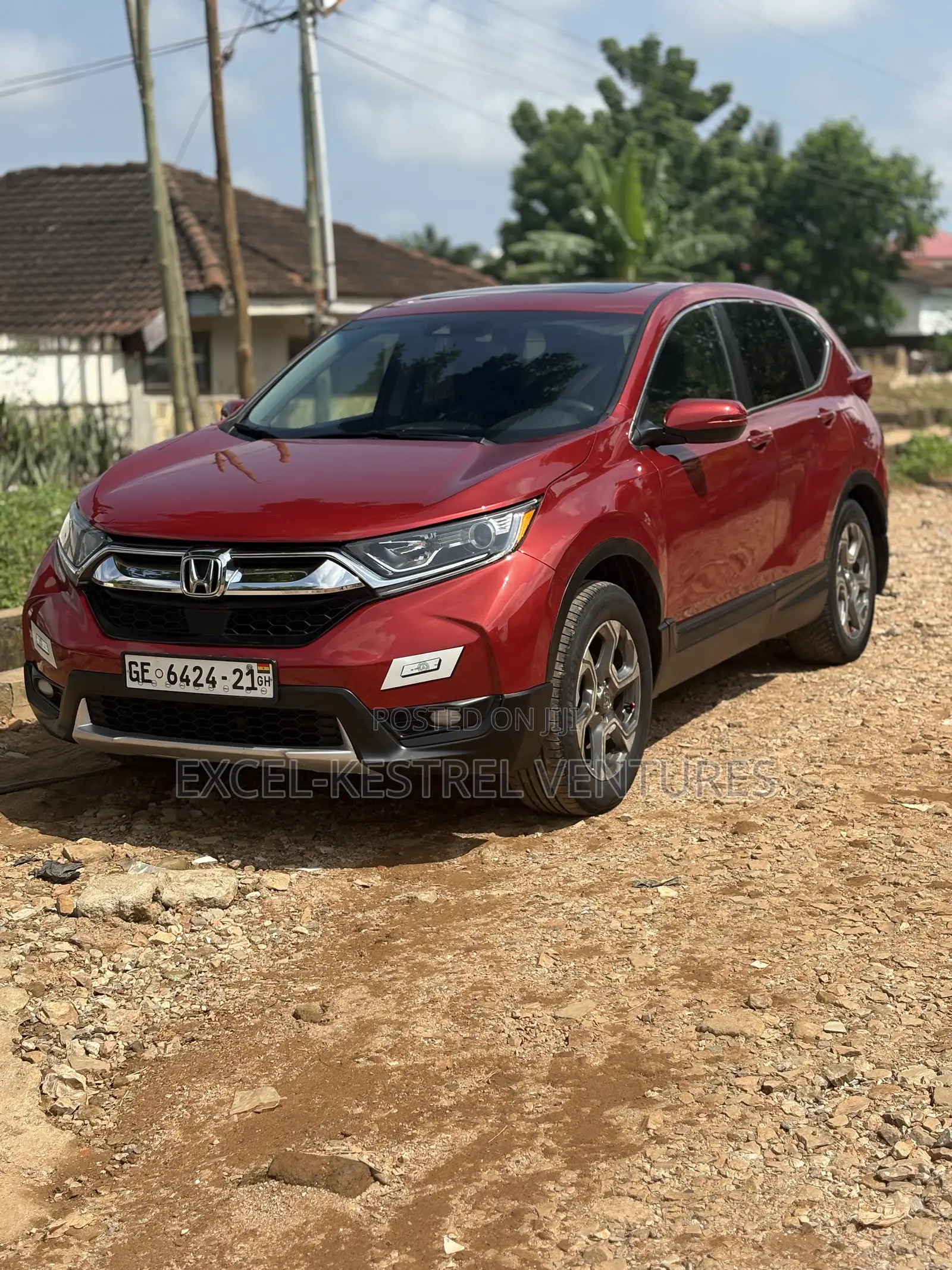 Honda CR-V EX 4dr SUV AWD (1.5L 4cyl CVT) 2017 Red