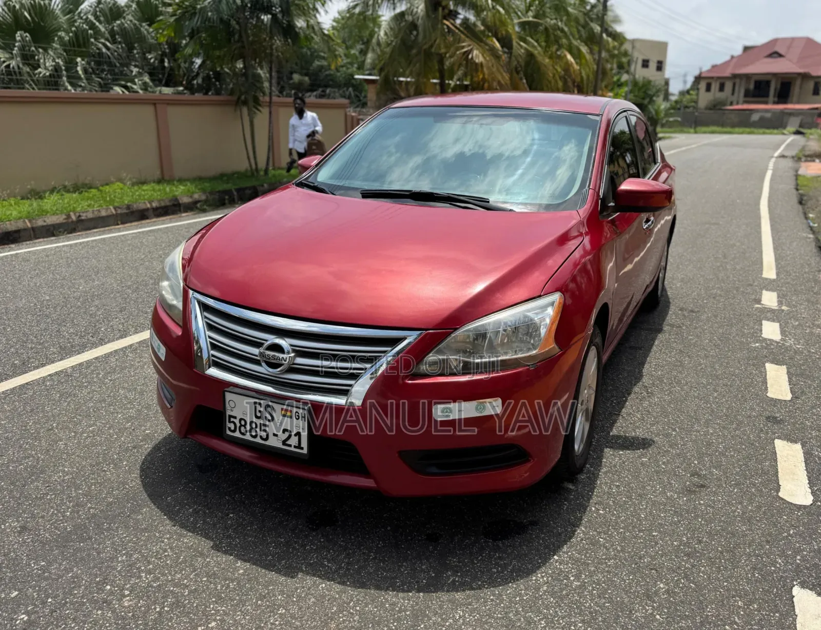 Nissan Sentra SV 4dr Sedan (1.8L 4cyl CVT) 2015 Red
