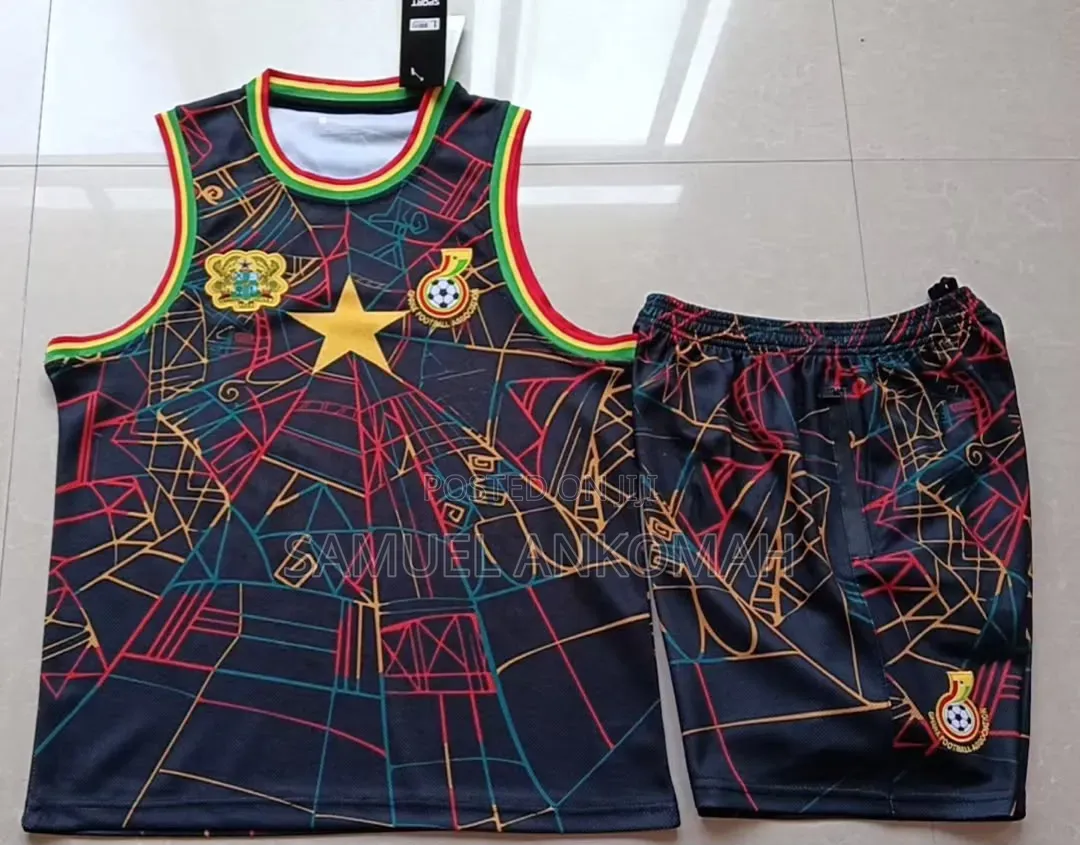 Ghana Black Stars Special Edition Sleeveless Jersey Shorts Kit