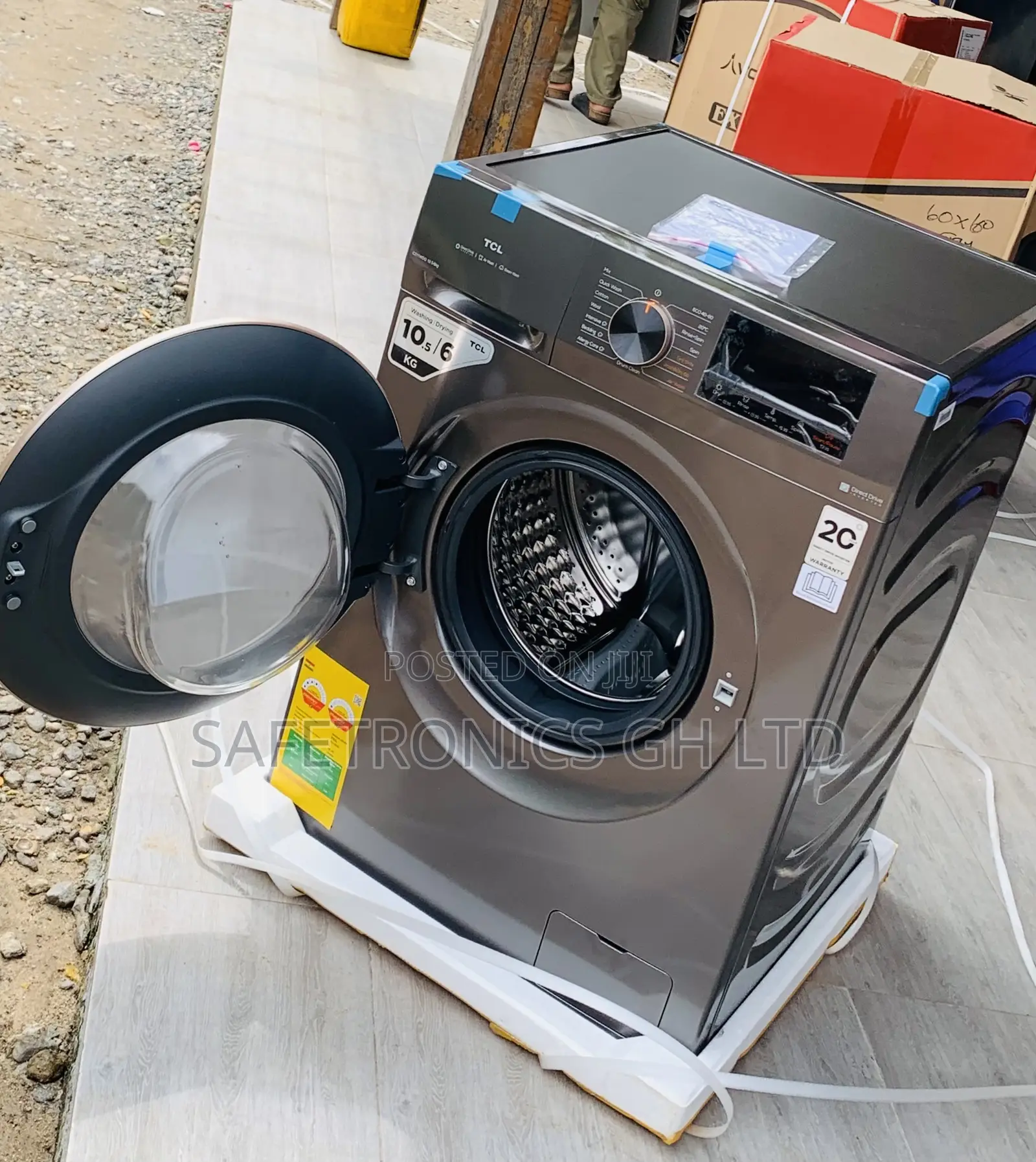 Buy Perfect TCL Washing Machine Front Load Full Auto 10.5 Kg Wash/Dry