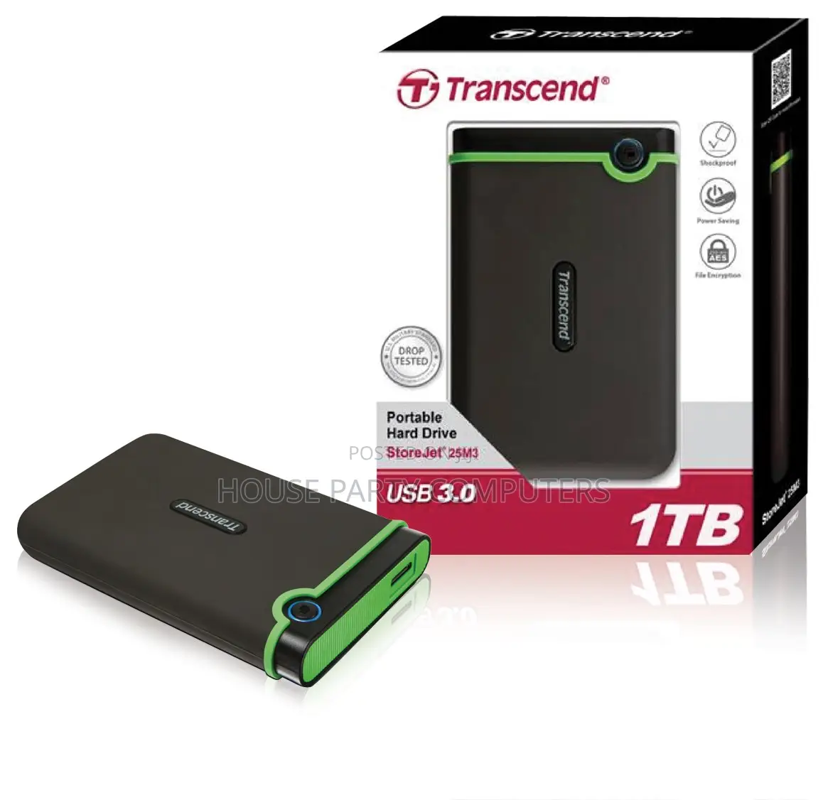 Transcend 1tb Storejet M3 Military External Hard Drive