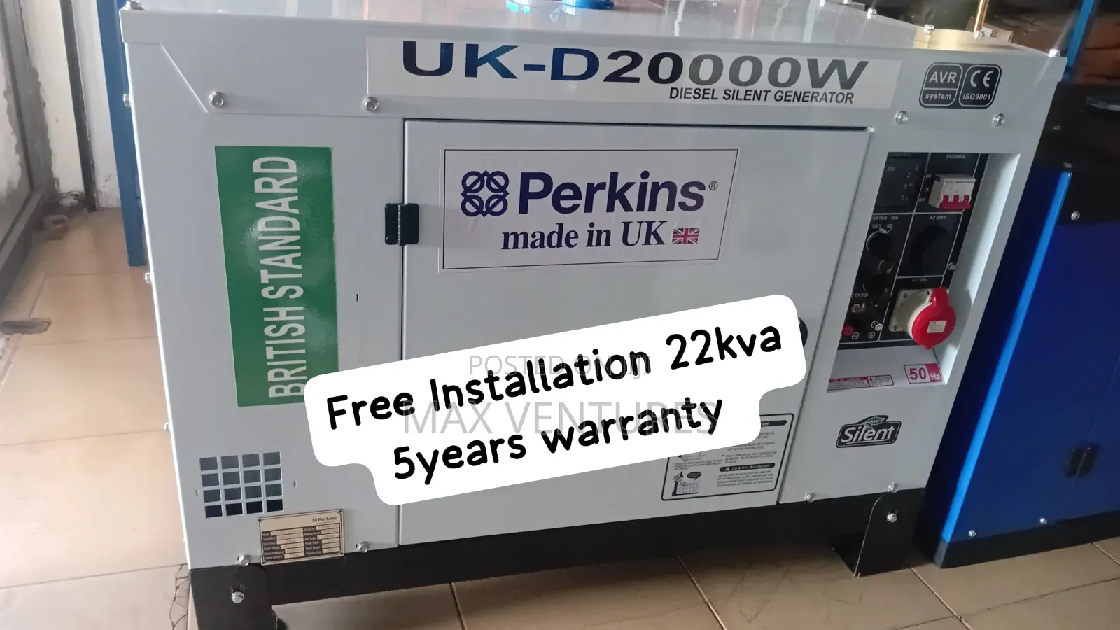 Perkins 22kva Diesel Generator – Built for Long Hours 22kva