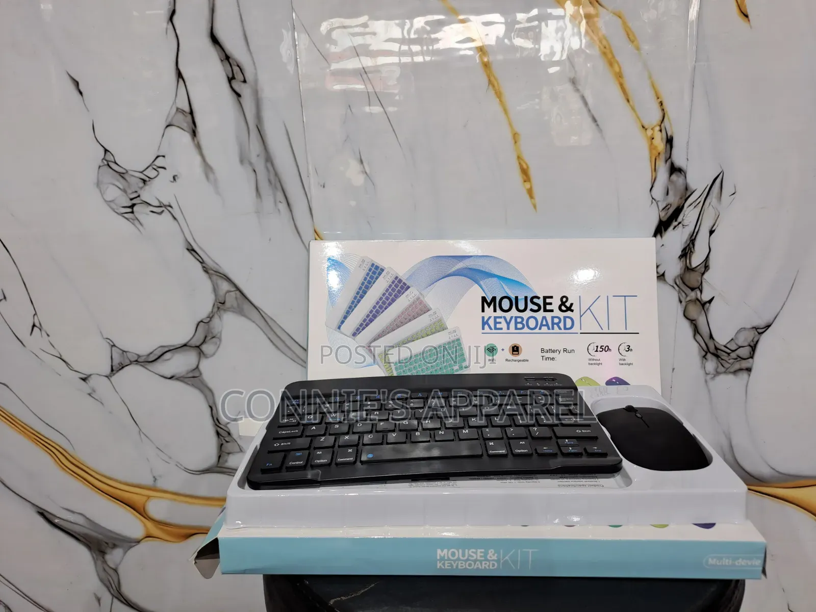 Mouse And Keyboard Kit For Tablets/Wifi And Rechargeable