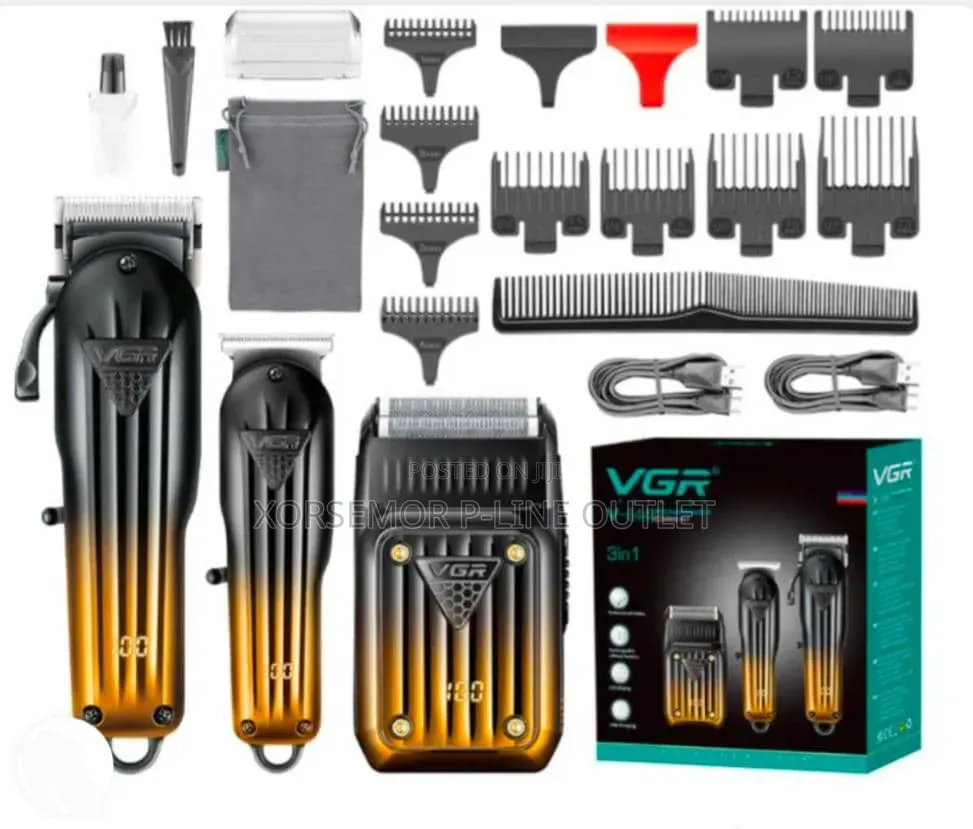 VGR v-644 3 in 1 Rechargeable Hair Clippers
